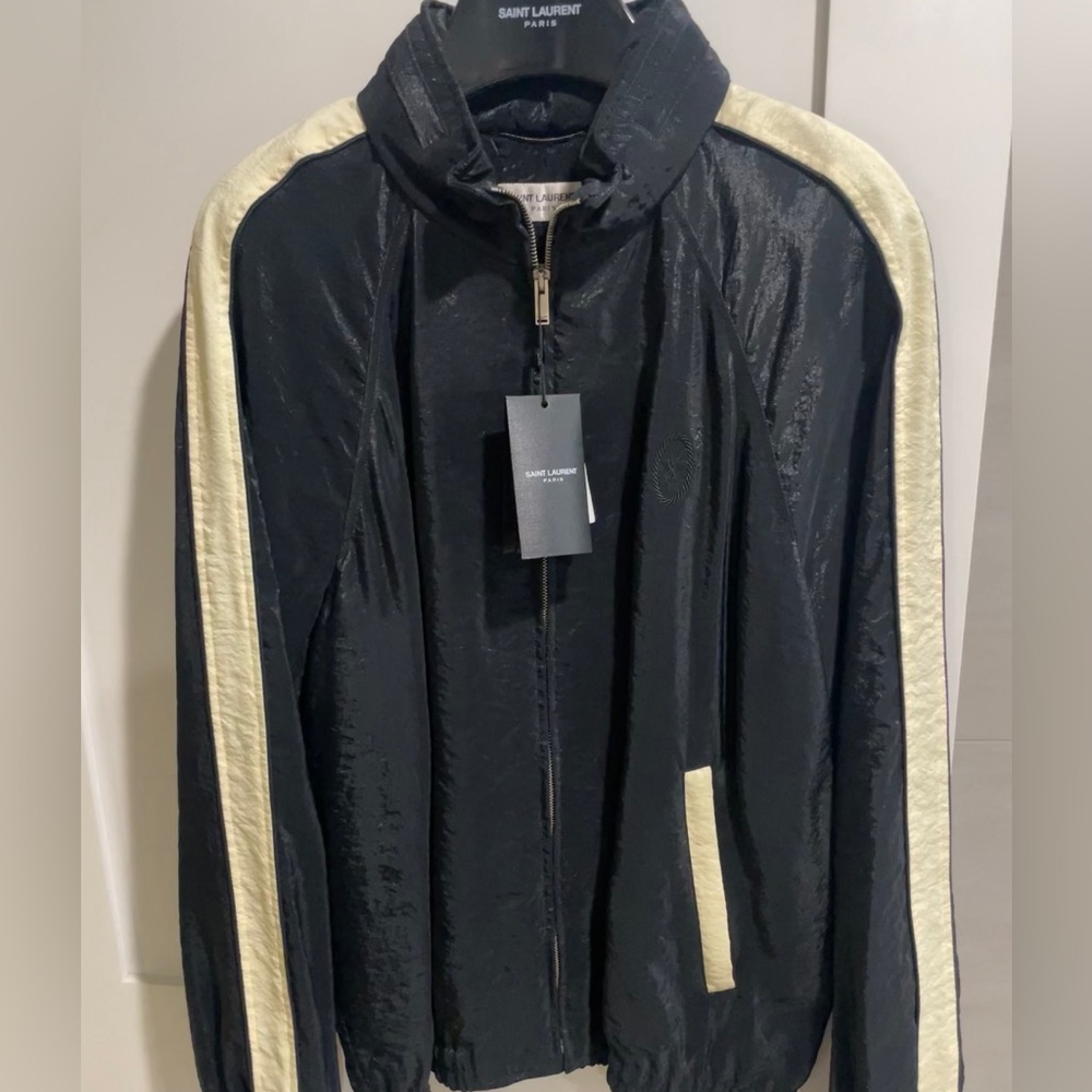 YSL Teddy jogger.  Brand new with tags.  Color is black with off white.  Size 54